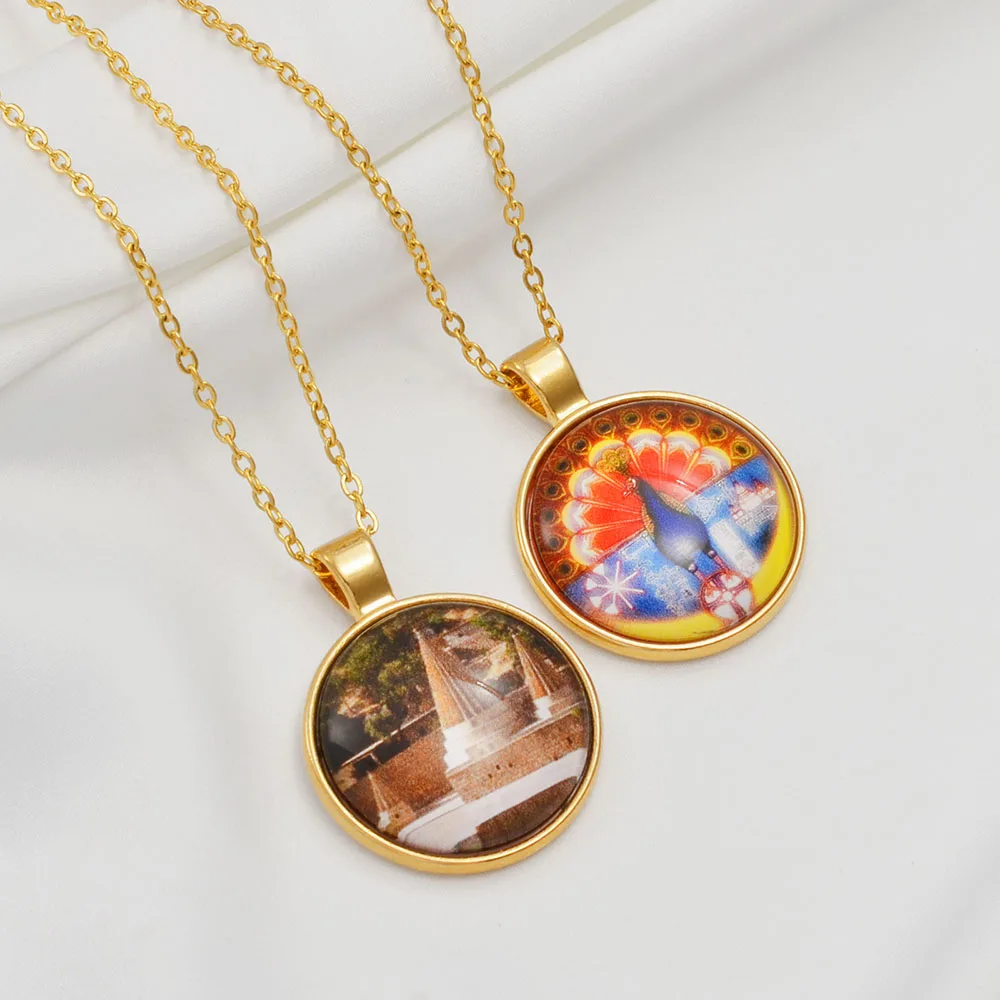 Anniyo Yezidi Lalish стеклянные ожерелья с подвесками главный храм Yazidis для женщин мужчин