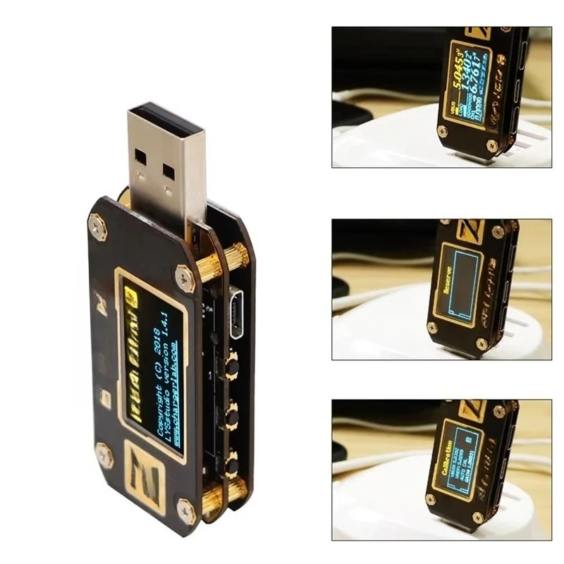 Фото Тестер USB EE1 WAP01 Type-C, тестер USB PD, QC 3.0 2.0, измеритель напряжения и тока зарядного устройства, вольтметр KM001, измеритель мощности №3