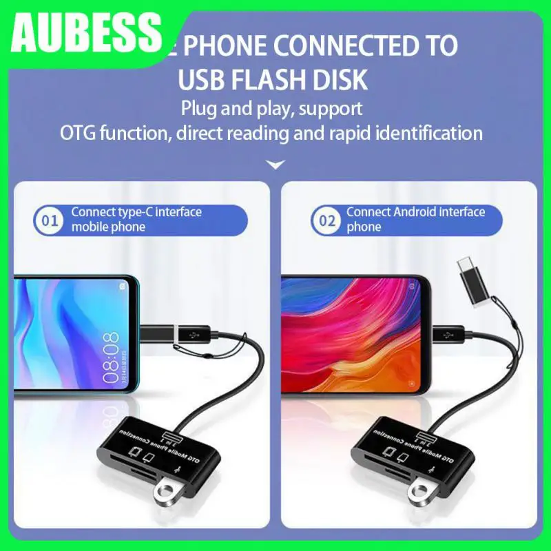 

Multi-function Type-c Docking Station Universal Card Reader Computer Accessories Type-c Otg Expansion With Sd / Tf Card Reader