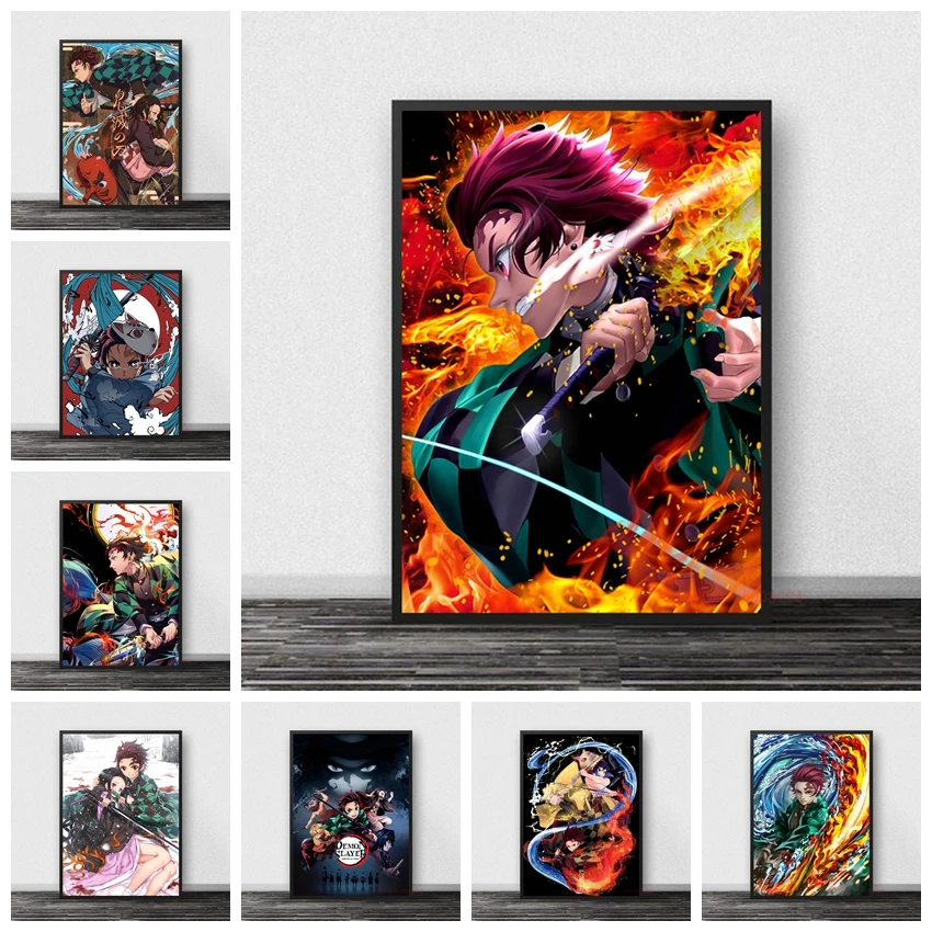 

Japanese Anime Demon Slayer 5D DIY Diamond Painting Embroidery Mosaic Full Drill Cross Stitch Craft Rhinestones Home Decor