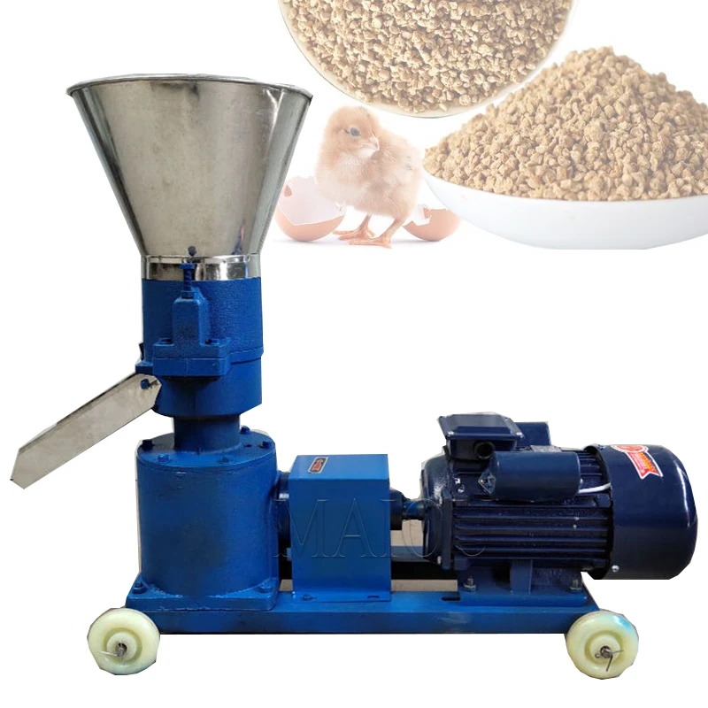 

Пресс для гранул 4 кВт, мельница для гранул для корма животных, машина для гранул на биомассе 100 кг/ч-200 кг/ч