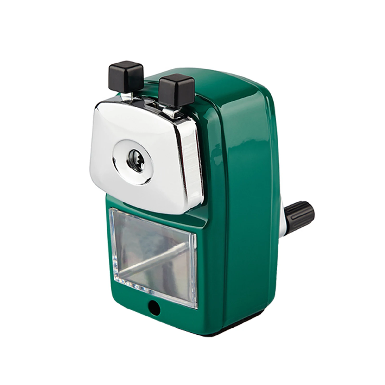 

Pencil Sharpener Hand Crank Desktop Gift Machine Home For Kids Manual Cutter With Container Student Rotary School Office