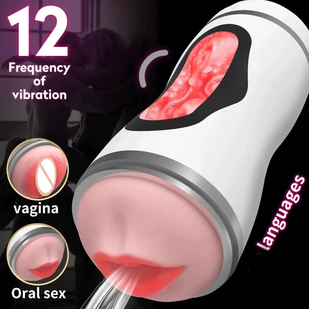 Automatic Sucking Male Masturbator Cup Heating Real Vagina Blowjob Electric Vibrator Pocket Pussy Adult Goods Sex Toys for Men | Красота и