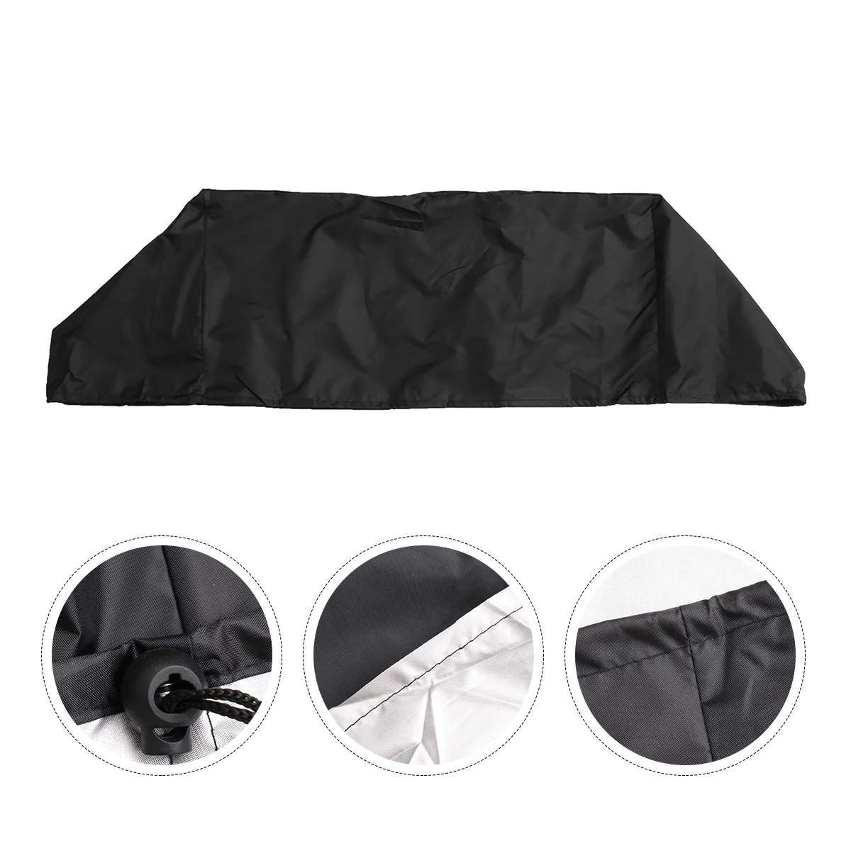 

Carvao Oven Cover Waterproof BBQ Grill 67.1X44CM Outdoor Weather Resistant Black Oxford Cloth Barbecue Rip