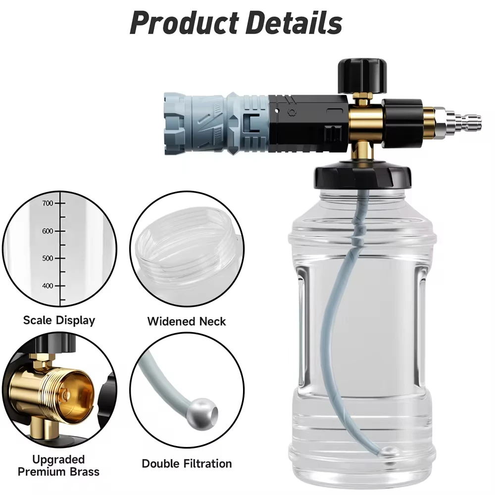 Пенная насадка пенораспылитель для шлангов моек высокого давления Karcher Bosch Parkside