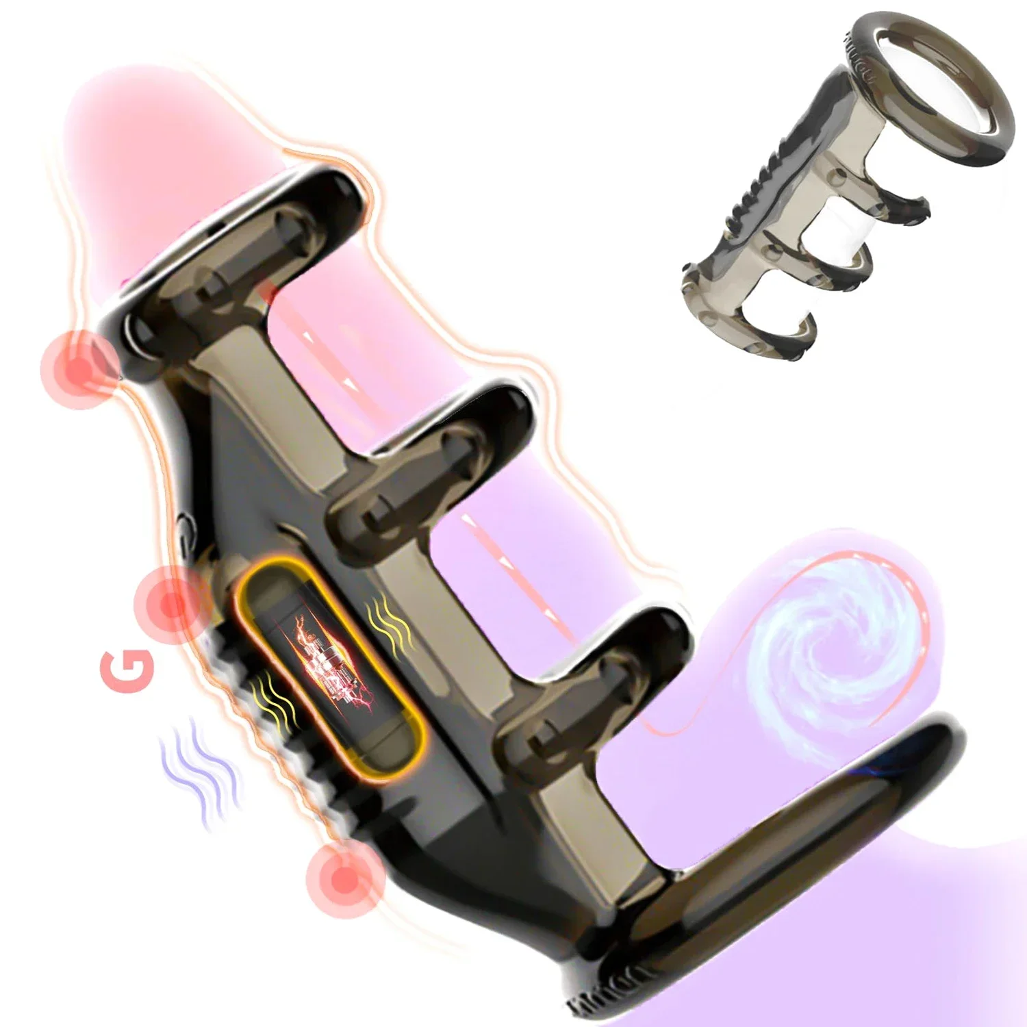 2 в 1 мужское кольцо для задержки пениса вибрирующее ремешок фаллоимитатор