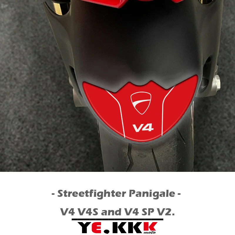 

Для Ducati Streetfighter Panigale V4SP V4 V4R V4S V2, защита крыла, 3D стерео наклейка, логотип DUCATI