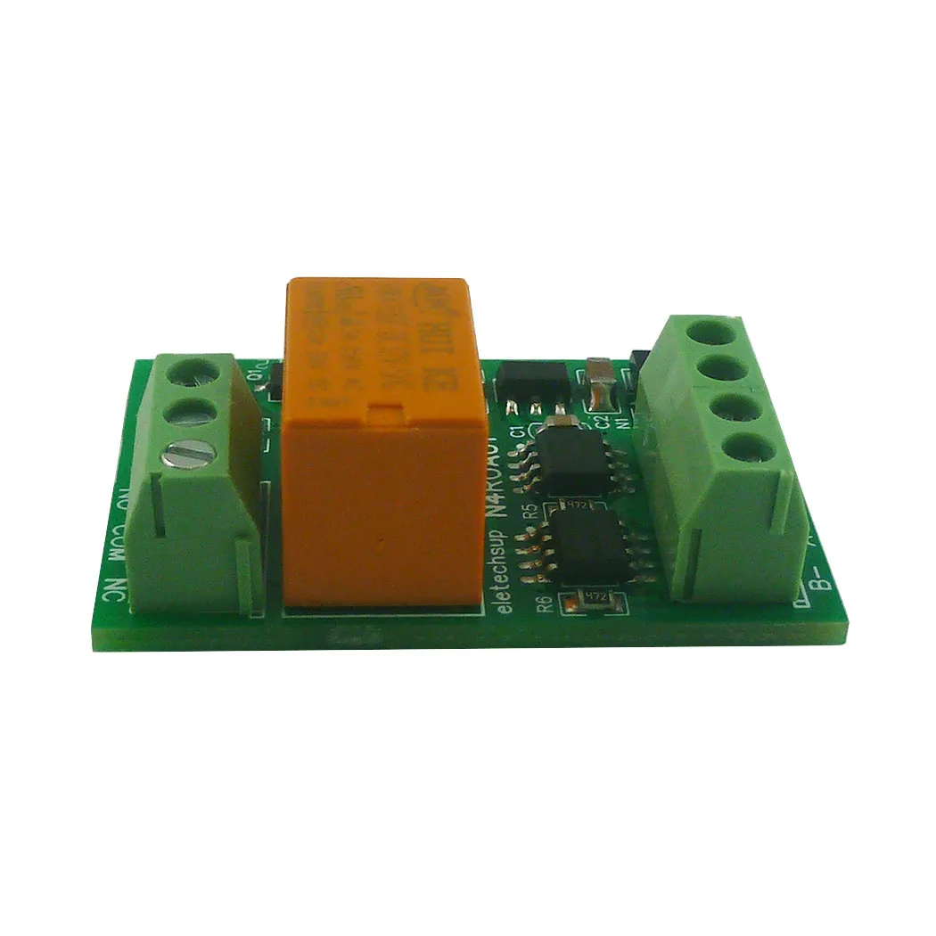 1CH 3A Маленькая релейная плата DC 12 В 24 RS485 UART Переключатель последовательного порта
