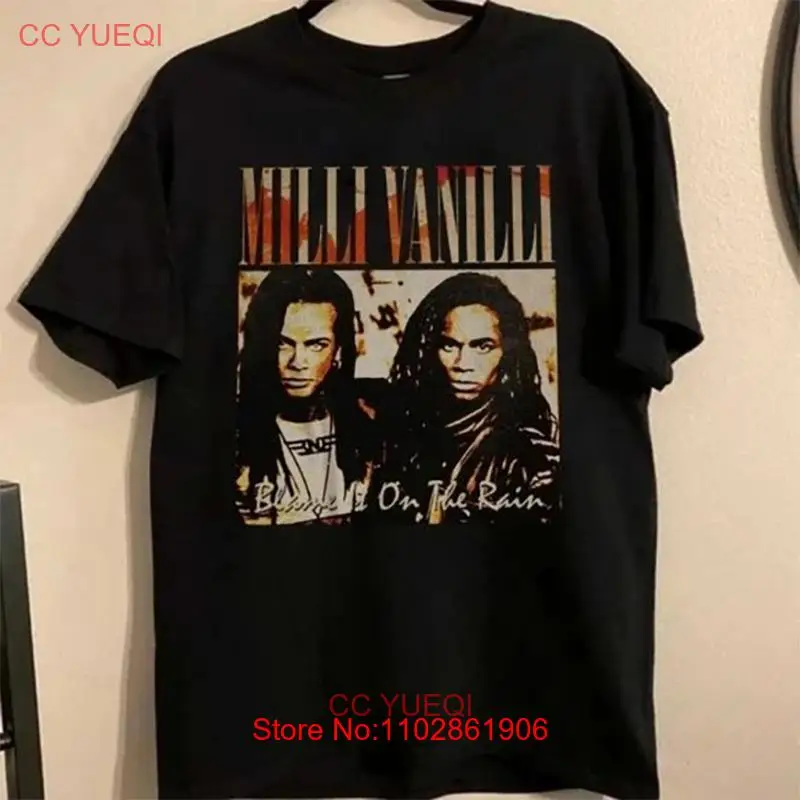Бесплатная доставка подарок для фанатов Milli Vanilli черная хлопковая футболка