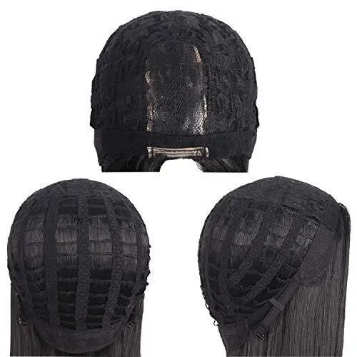 Длинный шелковистый гладкий костюмный парик аниме 40 дюймов/100 см (голубой синий)