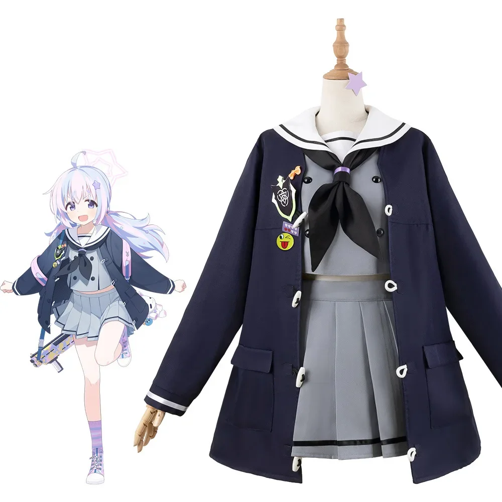 Игровой синий архив Uzawa Reisa Косплей Костюм гало ролевые игры JK школьная форма
