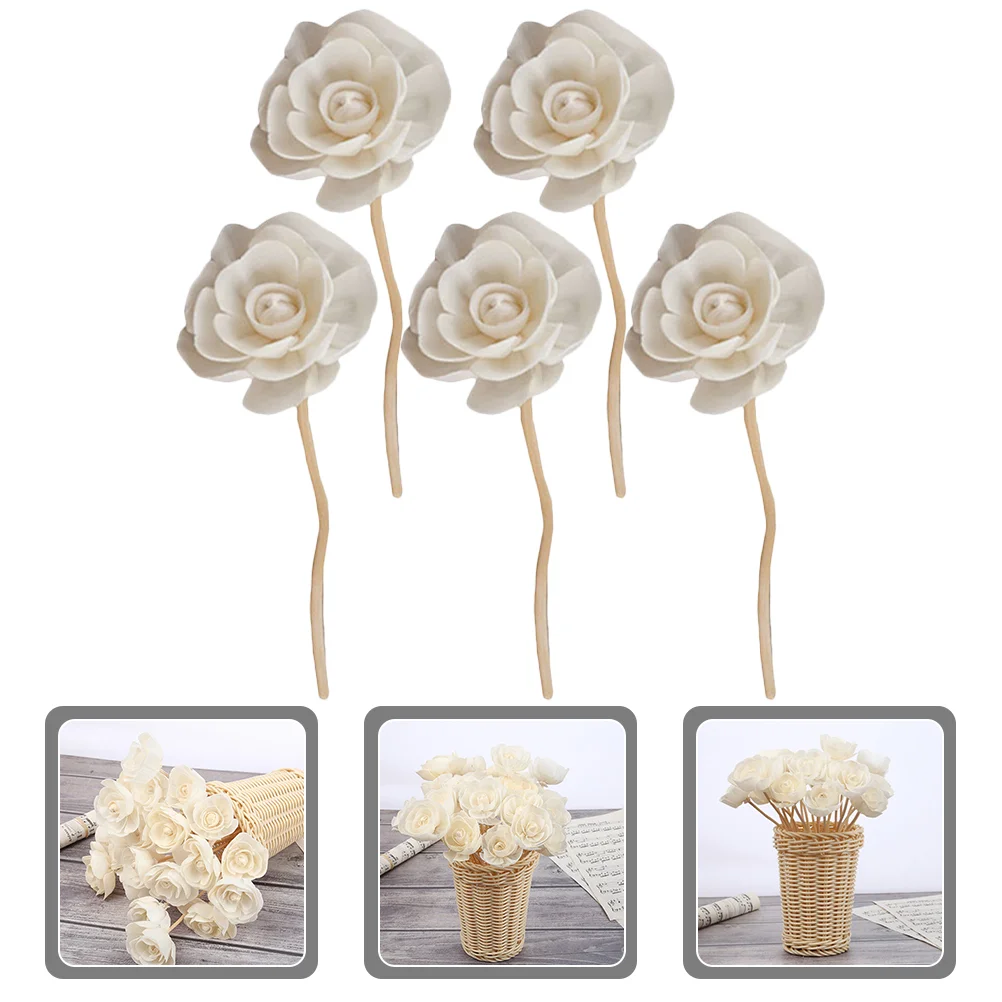 

5pcs Dried Flower Household Wooden Convenient Refill Rattan Diffuser Sticks Scented Oil Sticks Fragrance Oil Diffuser Rods