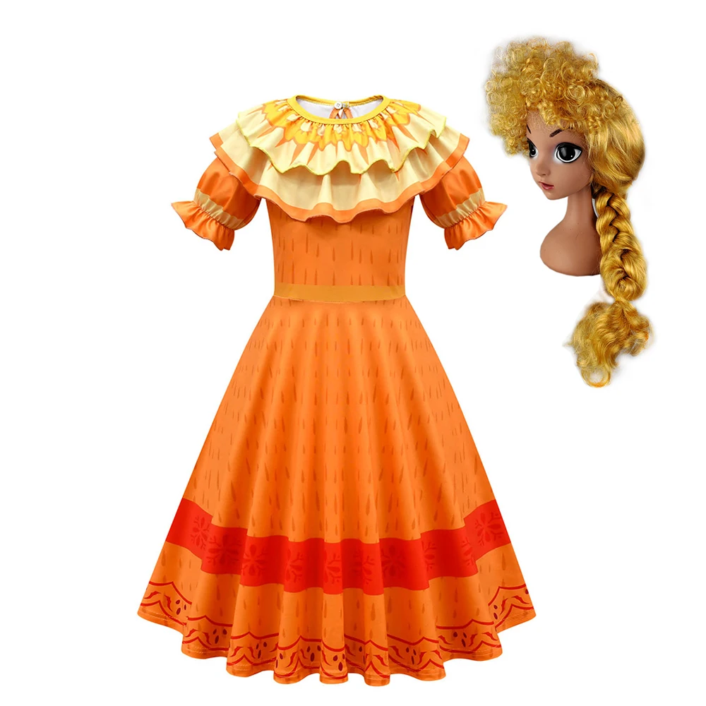 Детское платье для косплея белое снежное принцессы на выпускной |