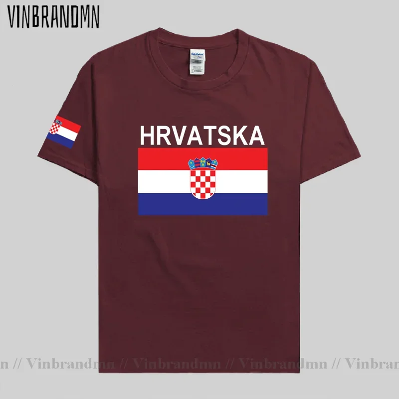 Мужская футболка Croatia Hrvatska Croatian модные трикотажные изделия национальной команды
