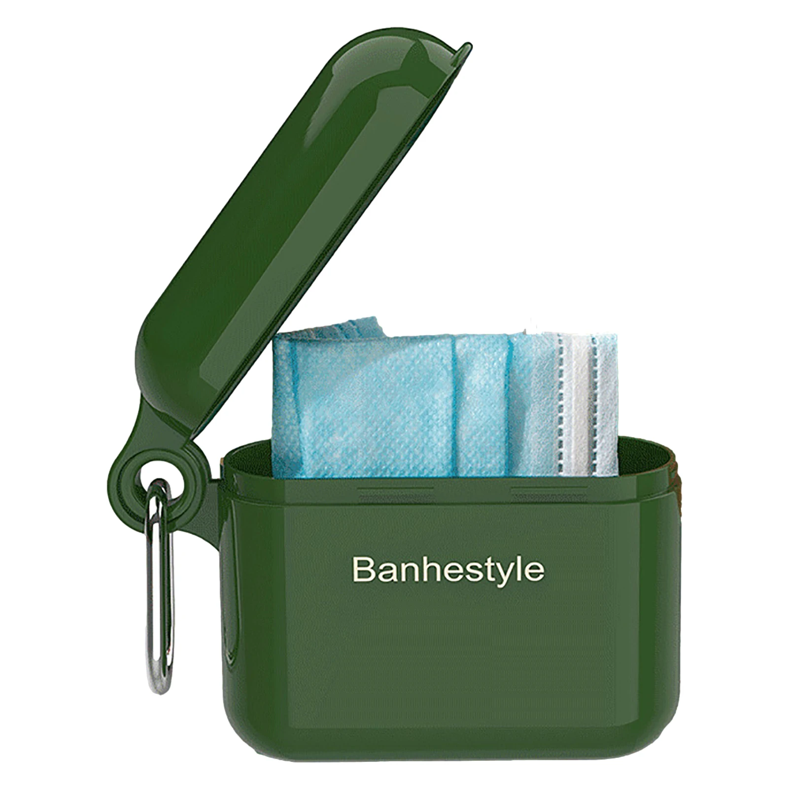 

Контейнер для хранения с крышкой для лица, портативный влагостойкий контейнер для хранения с крышкой, многоразовый контейнер для хранения ...