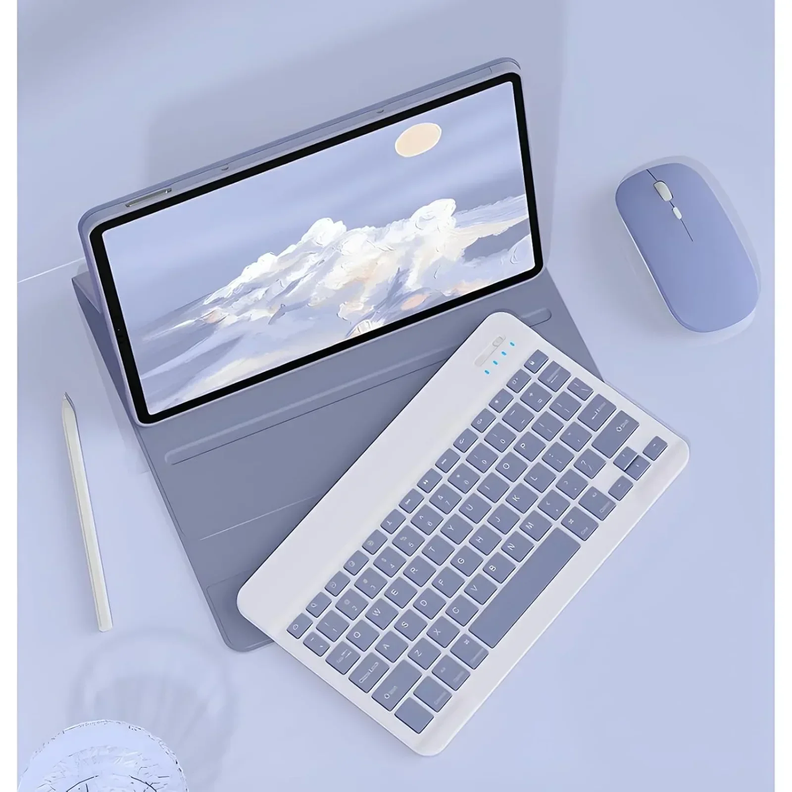 Фото Чехол-клавиатура для планшета Apple iPad10th2025 11thA16, съемный чехол с беспроводной Bluetooth-клавиатурой и мышью №2