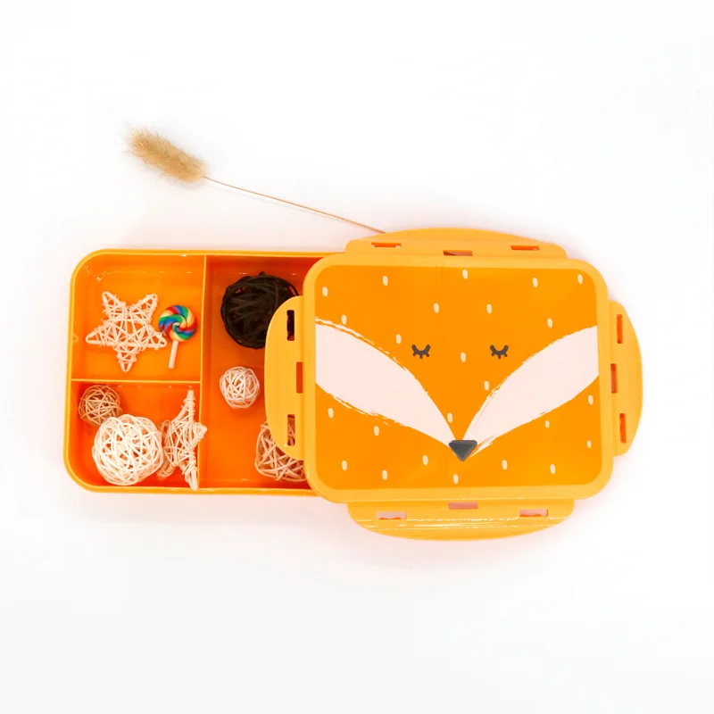 

Portable Student Lunch Box Office Worker Microwave Heating Cartoon Plastic Fresh Large Capacity Food Container Box