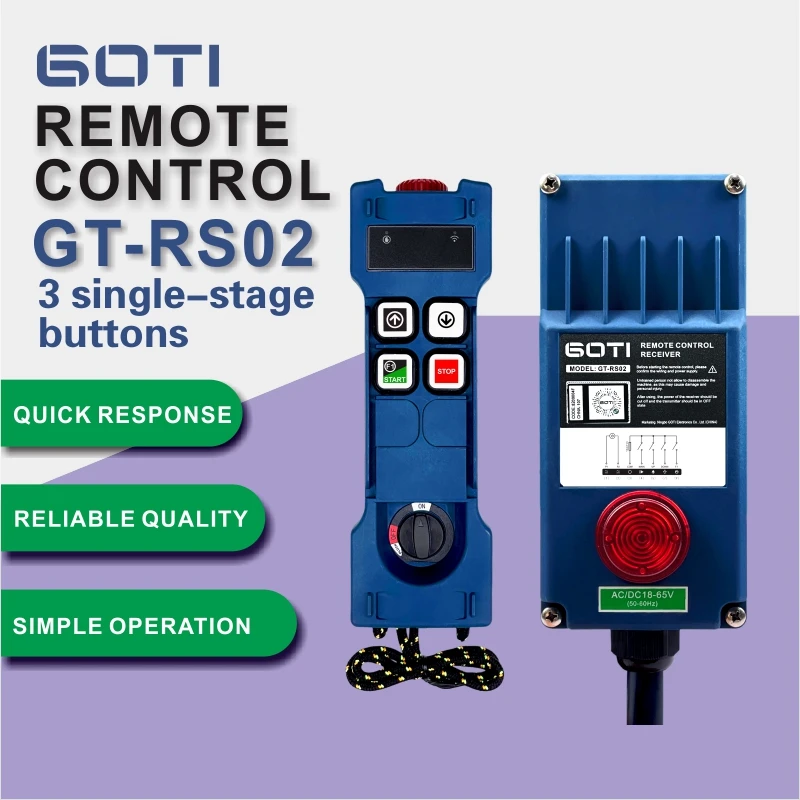 GT-RS02 промышленная радиоуправляемая лебедка беспроводной подъемный кран