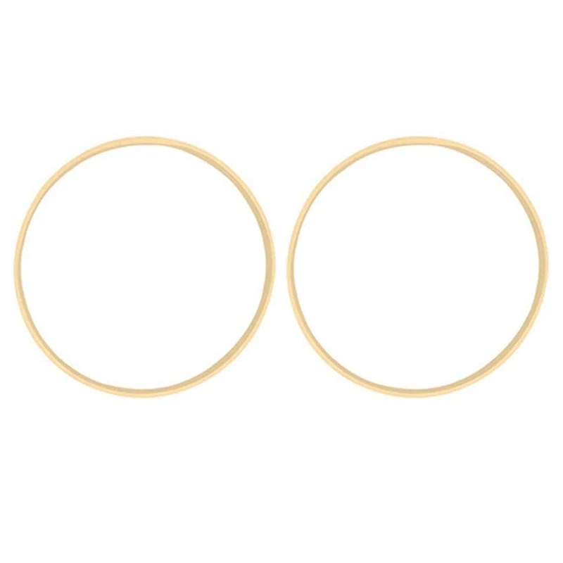 

2X Dream Bamboo Rings,Wooden Circle Round Catcher DIY Hoop 15Cm & 10Cm