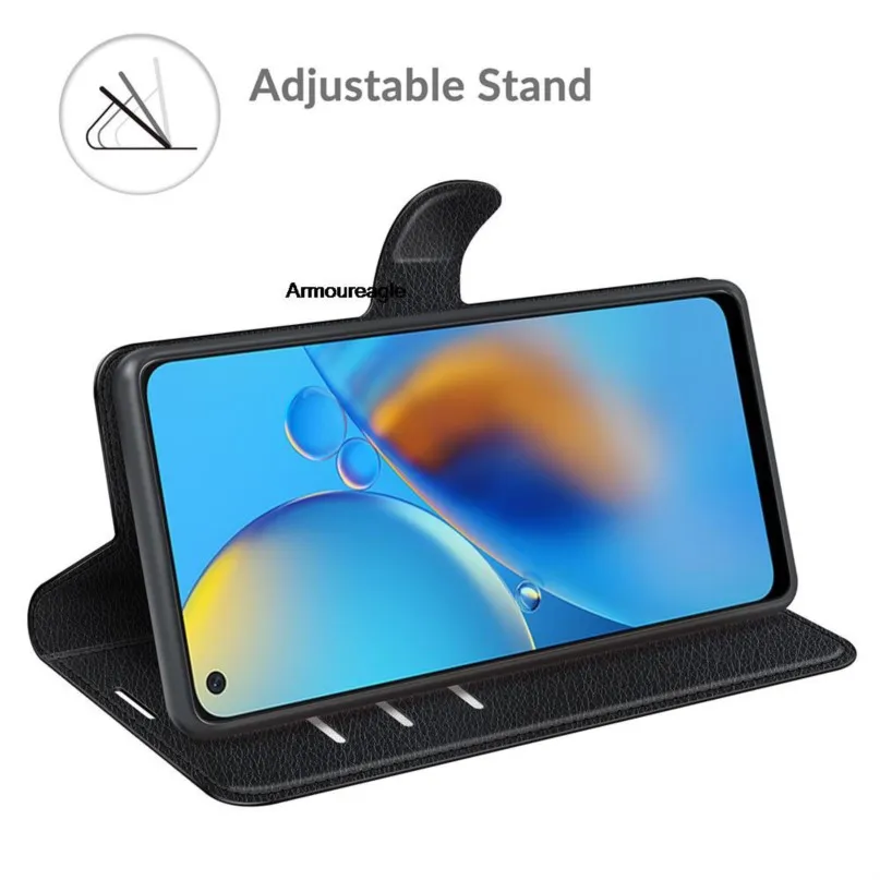 case guard protector on for oppo a74 (4g ver. 6.43in) 2021 cph2219 cover wallet card book style flip leather 74a a 74 oppoa74 4g