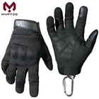 Мотоциклетные Перчатки с пальцами, велосипедные перчатки с сенсорным экраном, мужские варежки для велоспорта, кемпинга, работы, рыбалки, мотокросса, мотоциклиста