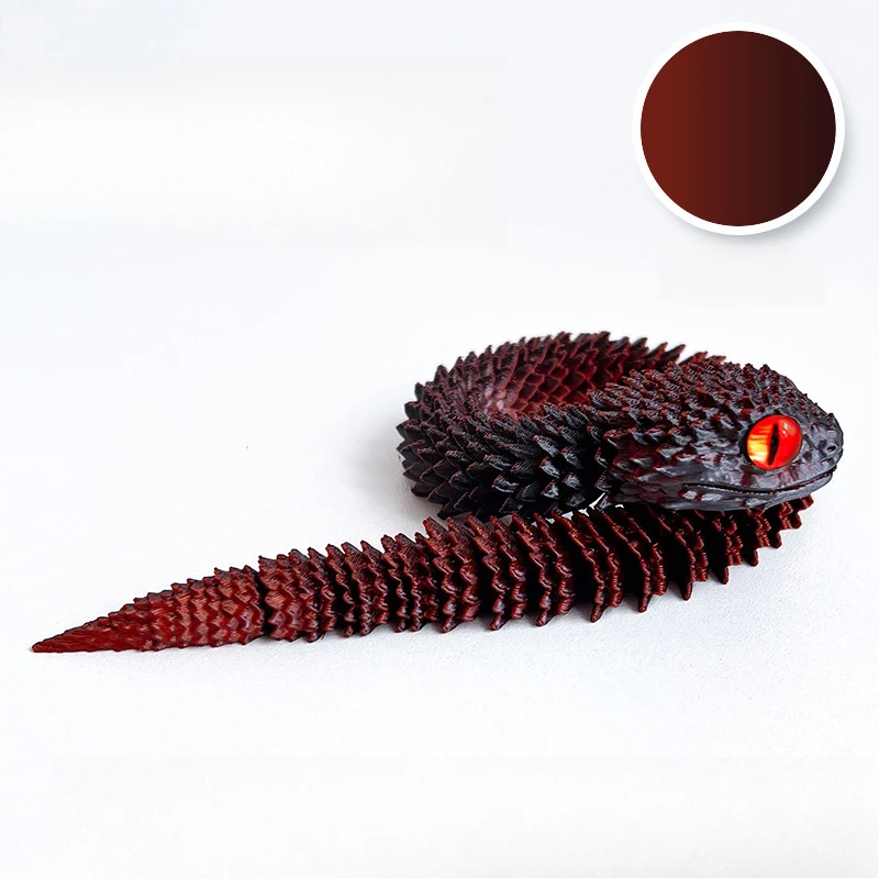 

MOONBIFFY 3D-печатная фигурка змея 30 см
