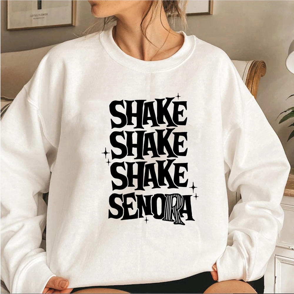 Фото Толстовка Shake Shake Senora на Хэллоуин, толстовка с капюшоном из фильма на Хэллоуин, забавные женские толстовки с длинными рукавами, повседневные толстовки с рисунком №5