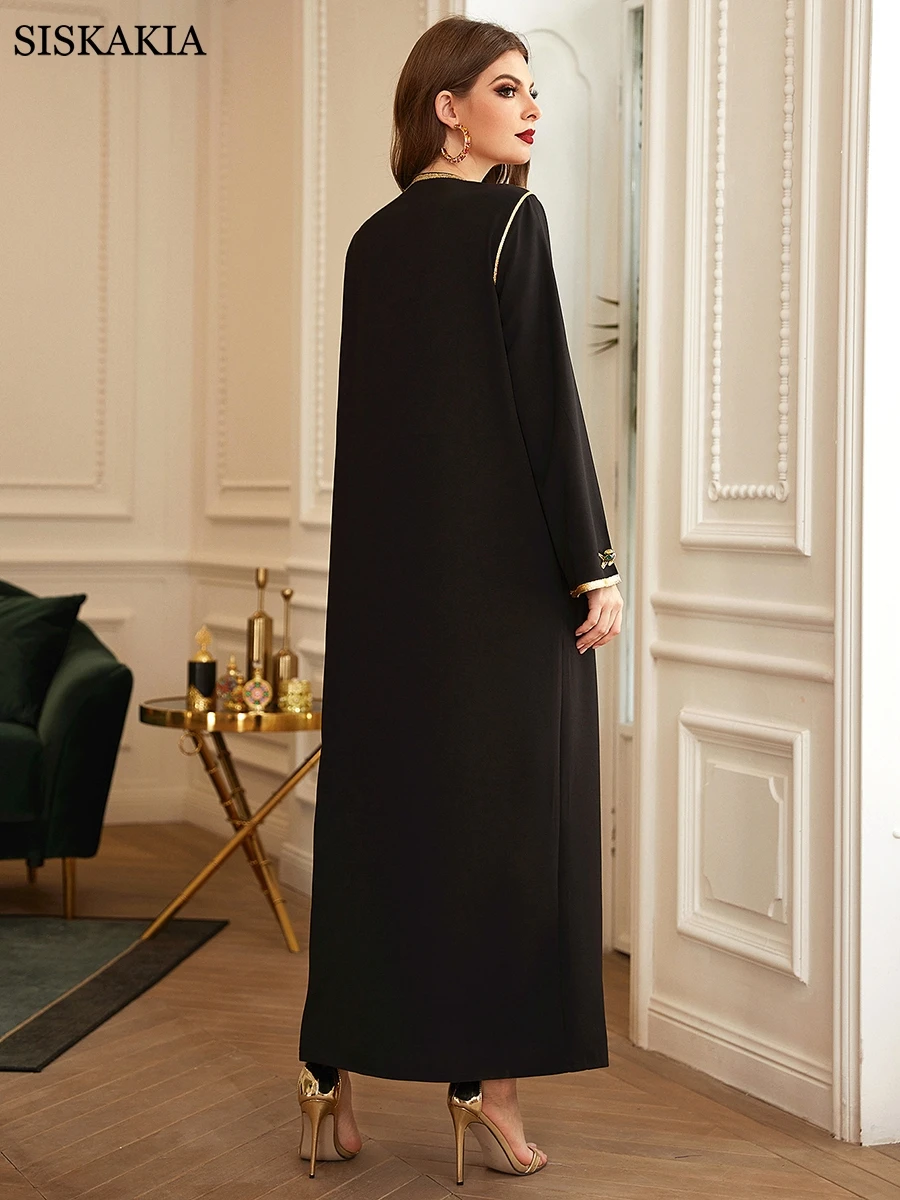 Женское платье-Абая Siskakia для ближневосточных вечеринок роскошный арабский Оман