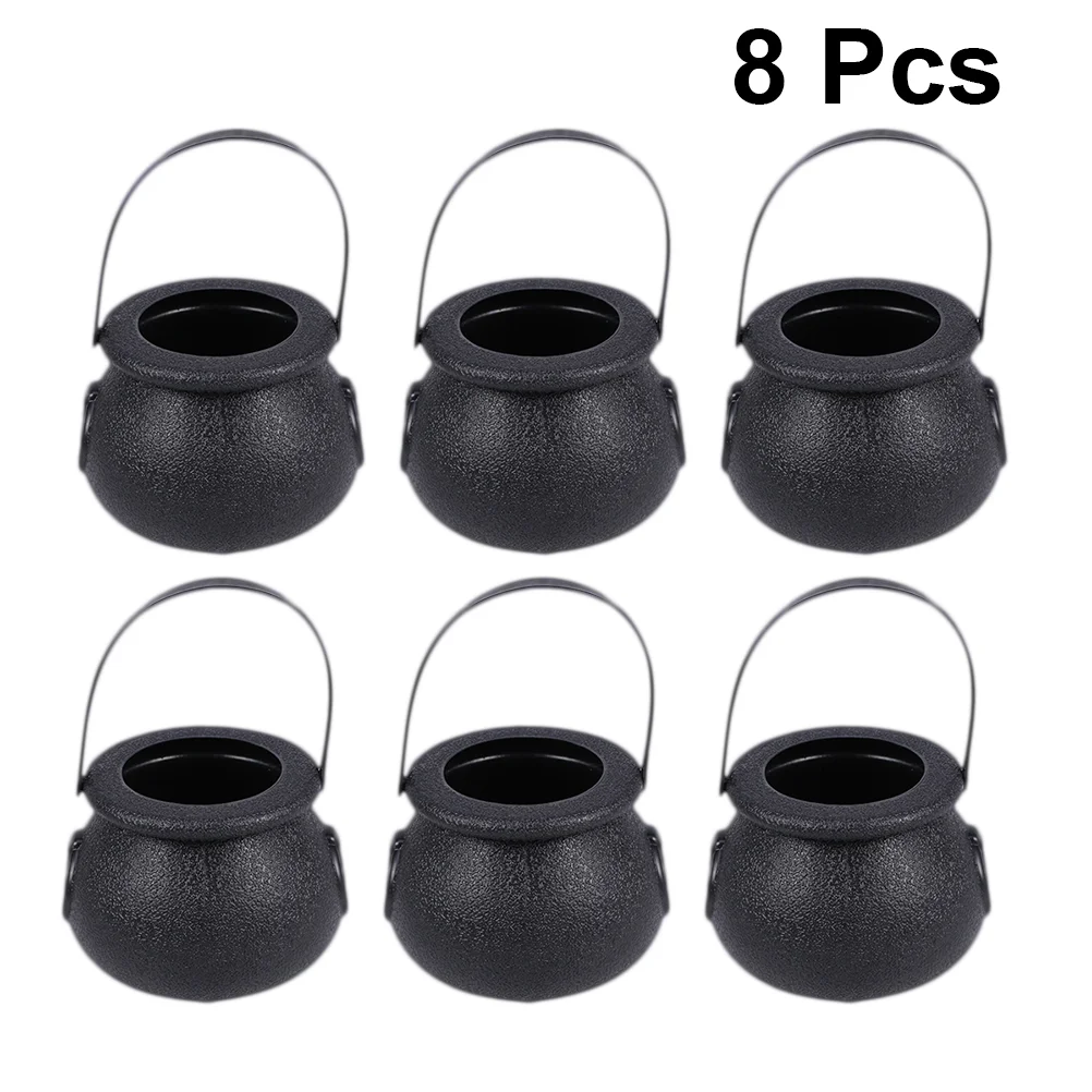 

Candy Cauldronbucket Witch Jar Mini Kettle Holder Kettles Blackbowl Decorations Props Pot Or Treat Trick Party St Witches Day