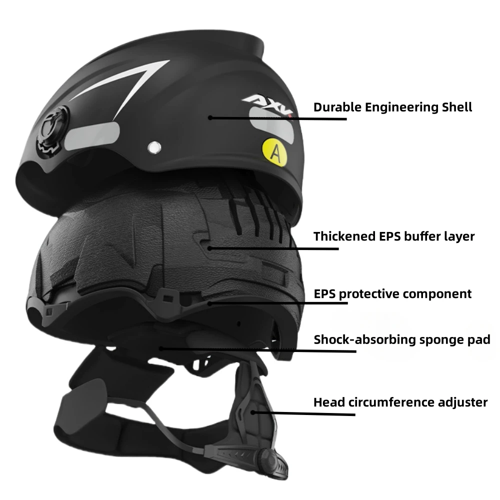 Полушлем для езды на электрическом мотоцикле Универсальный Красный защитный