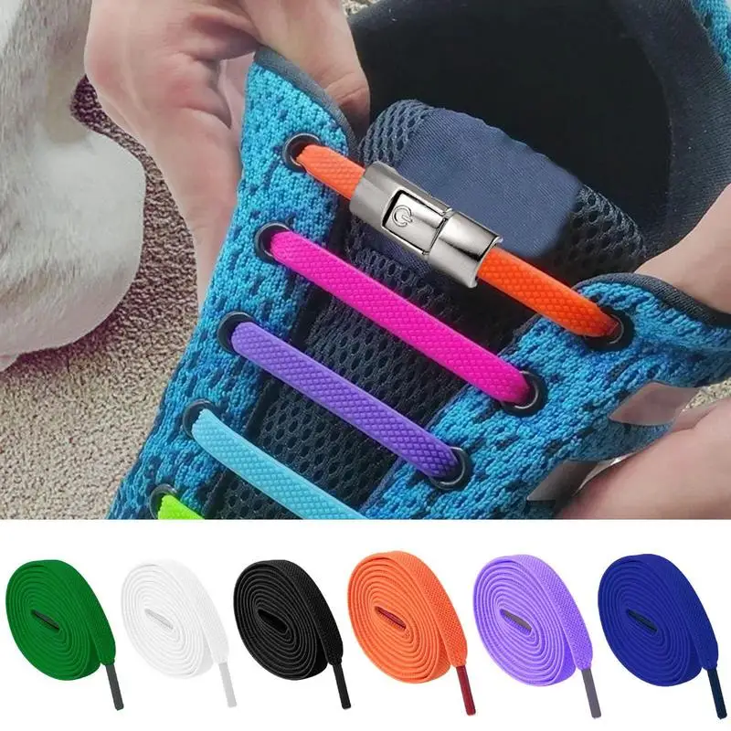 

Эластичные шнурки для обуви | Плоские шнурки для кроссовок | Шнурки без узлов типа пряжки, хороший выбор для взрослых, детей и пожилых людей