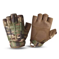 multicam tactical fingerless gloves military army shooting hiking hunting climbing cycling gym riding airsoft half finger gloves