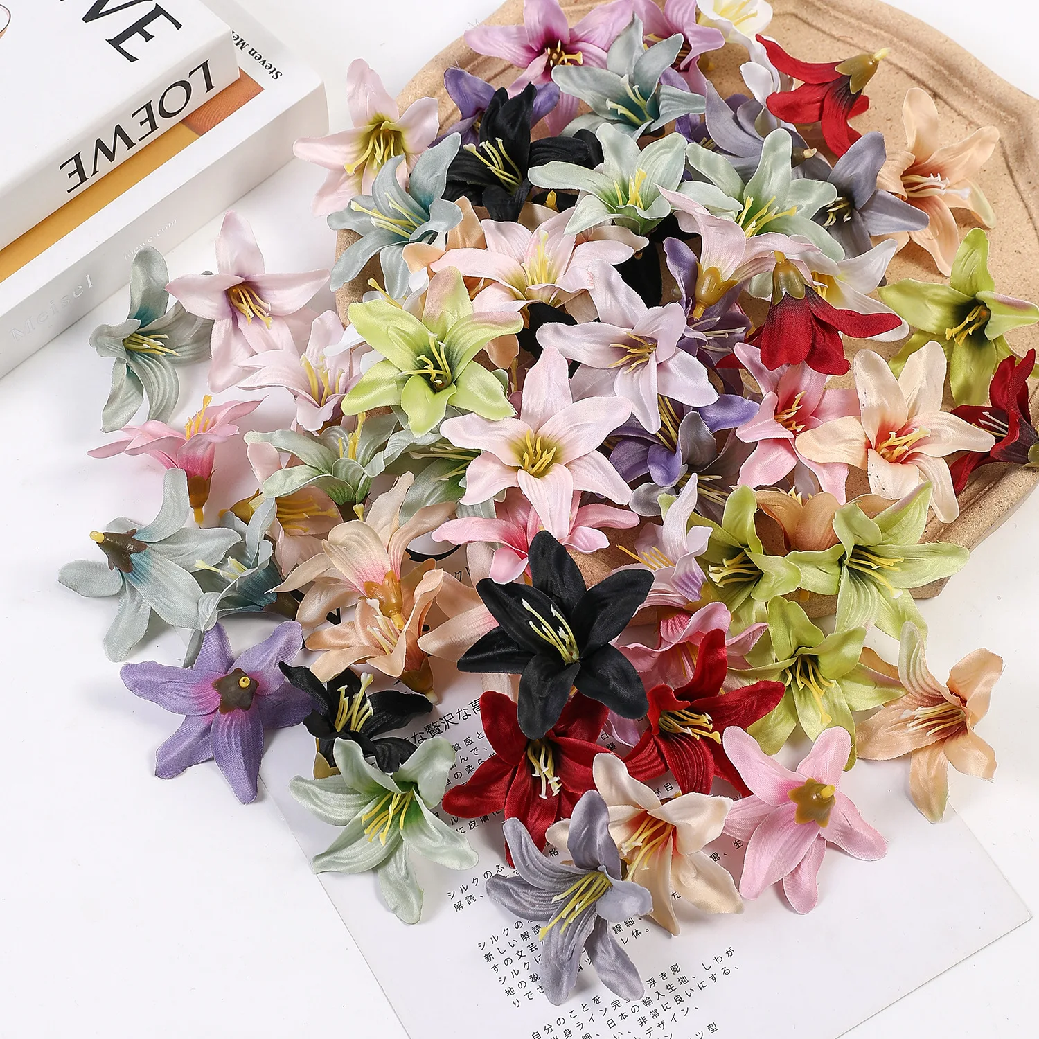 

10 Pieces of 7cm Simulation Flower Wedding Holiday Christmas Diy Home Garden Decoration Ins Style