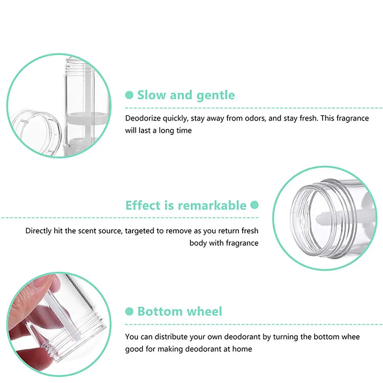 Палочка для наполнения контейнеры дезодорантов прозрачная бутыли дезодоранта 1
