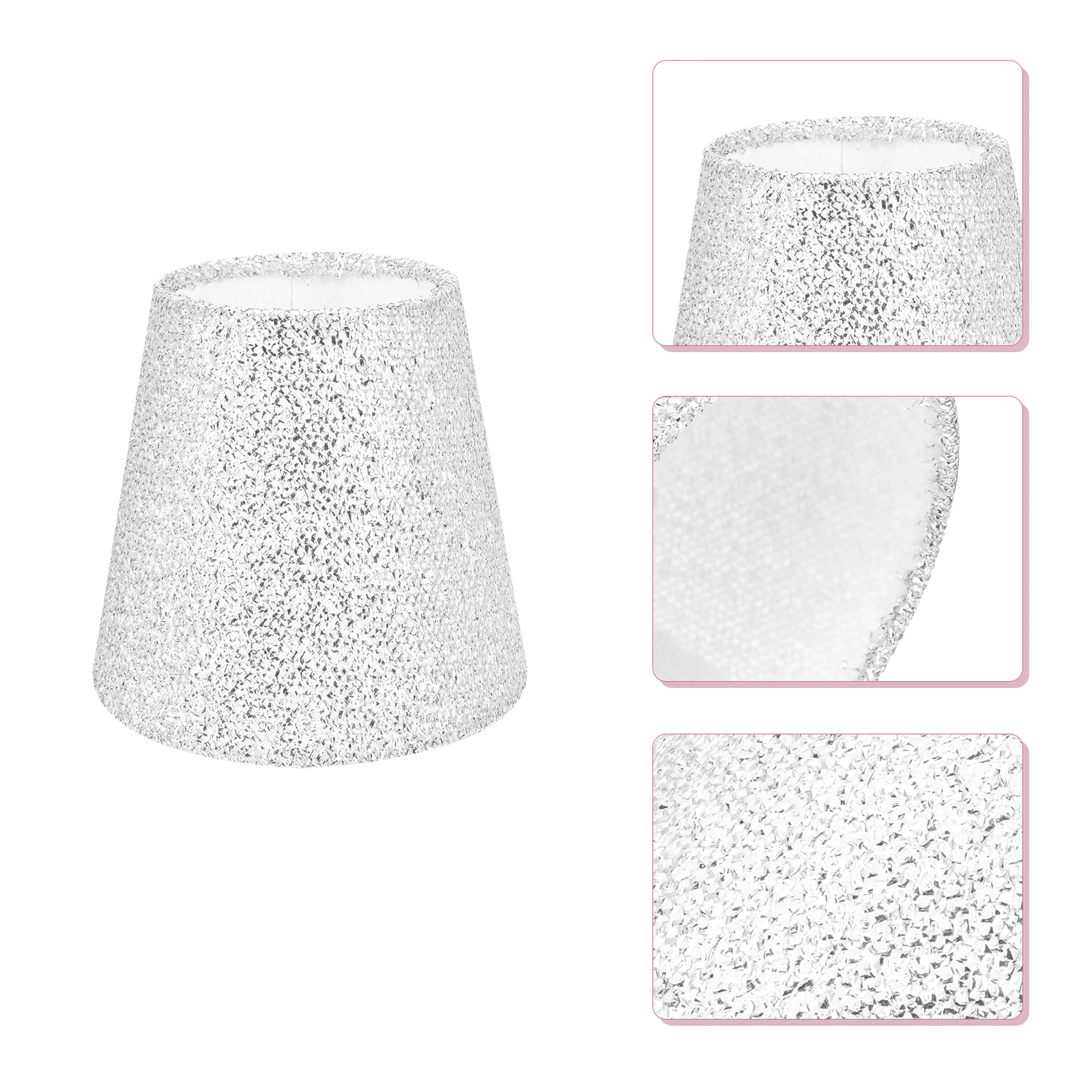 

Lamp Shade Lampshade Shades Cover Light Table Floor Cloth Fabric Desk Sequindrumsmall Ceiling Clipunique Replacements White
