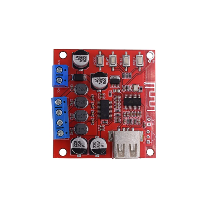 Фото TPA3110 Плата усилителя Bluetooth 5.0 2*15 Вт Двухканальный DIY Ультра-прозрачный беспроводной динамик Радио FMDC12 TPA3110D2 №1