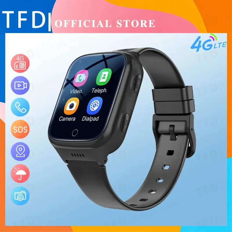 

Kids 4G Smart Watch 1000mAh SOS GPS Location Video Call WiFi Sim Card For Children SmartWatch Camera IP67 Waterproof Baby