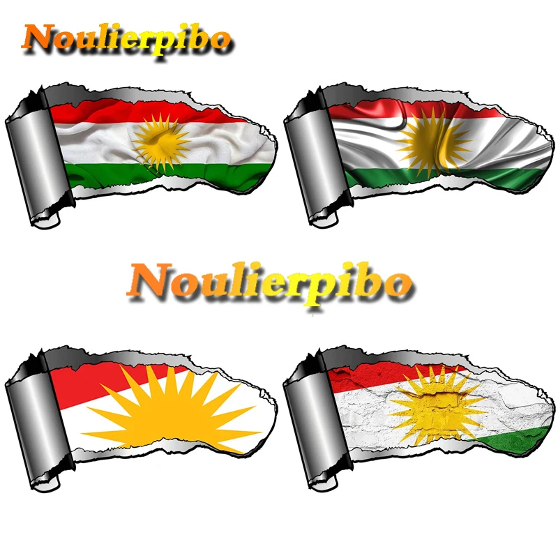 

Разрывной металлический дизайн с флагом Курдистана внешняя Виниловая Наклейка На Автомобиль Мотоцикл тележка чехол холодильник телефон н...
