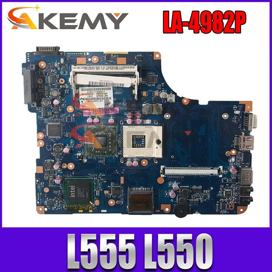 

Akemy For TOSHIBA Satellite L555 L550 laptop motherboard DDR3 KSWAA LA-4982P K000092180 free cpu
