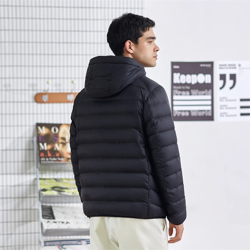 【U.S. Warehouses/3Day Deliver】TANBOER Winter Lightweight Packable Men's Duck Down Puffer Jackets With Hood TA210221