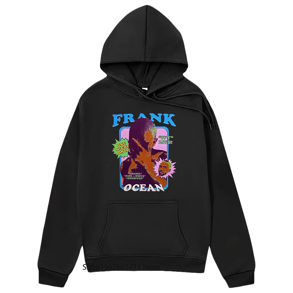 Fashion Frank O-ocean Blond R&B Music Hoodies for Men Clothing Aesthetic Sweatshirts Graffiti High Street Clothes Women Pullover