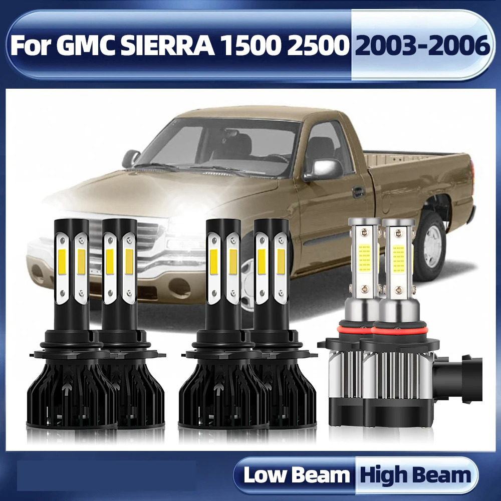 

Canbus LED Car Headlight Bulbs 60000LM Auto Lamp 9005 HB3 9006 HB4 Auto Fog Lights For GMC SIERRA 1500 2500 2003 2004 2005 2006