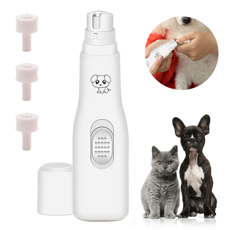 

New Electric Dog Nail Clippers Pet Nail Trimmer Tools for Dog Nail Grinders Battery Powered Quite Cat Painless Paws Grooming