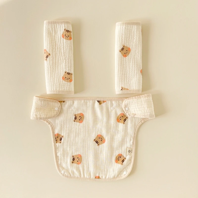 Cute Design Infant Toddler Saliva Towel Feeding Burp Cloths Baby Bib Waist Stool Carrier Protective Cover Pad Universal