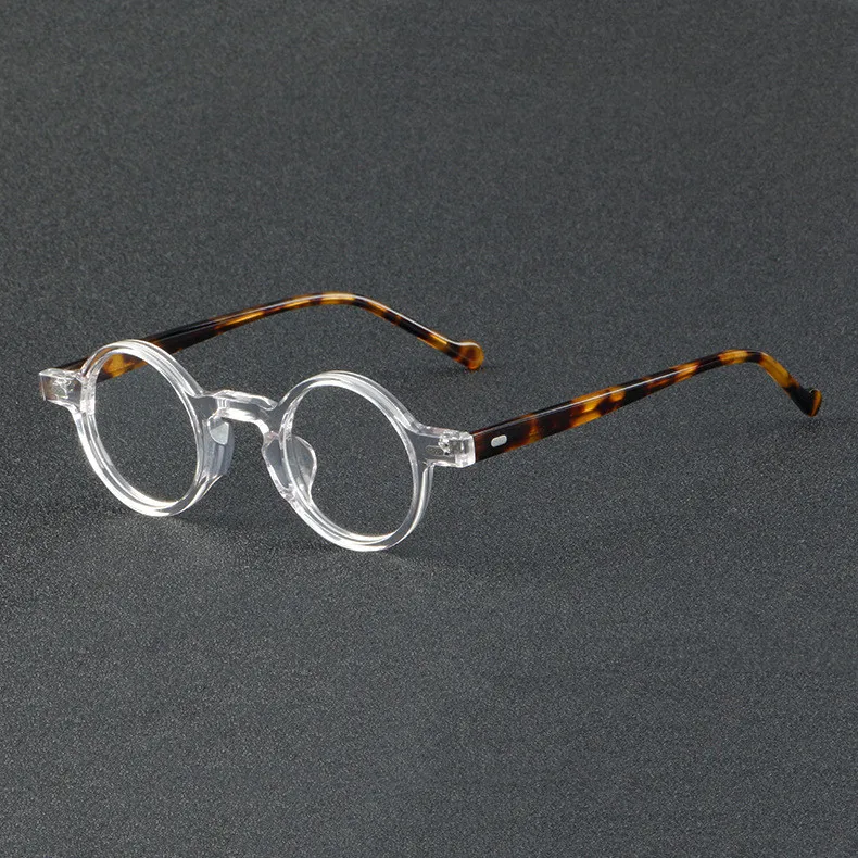 

Очки для близорукости для мужчин и женщин, оптические аксессуары в круглой оправе, из ацетата ручной работы, в ретро стиле, с защитой от излучения