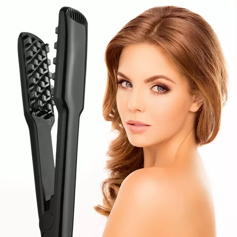 New in Ceramic Curling Iron Crimping Bling Flat Iron Hair Curler Wet and Wavy Bundles Anion Afro Hair Tools Corn Curls Hair free