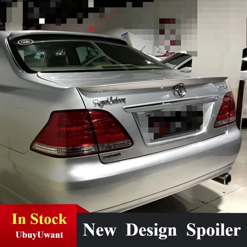 

Спойлер для Toyota Crown 2005 2006 2007 2008 Корона высокого качества из АБС-пластика для автомобильного заднего крыла грунтового цвета задний спойлер на...