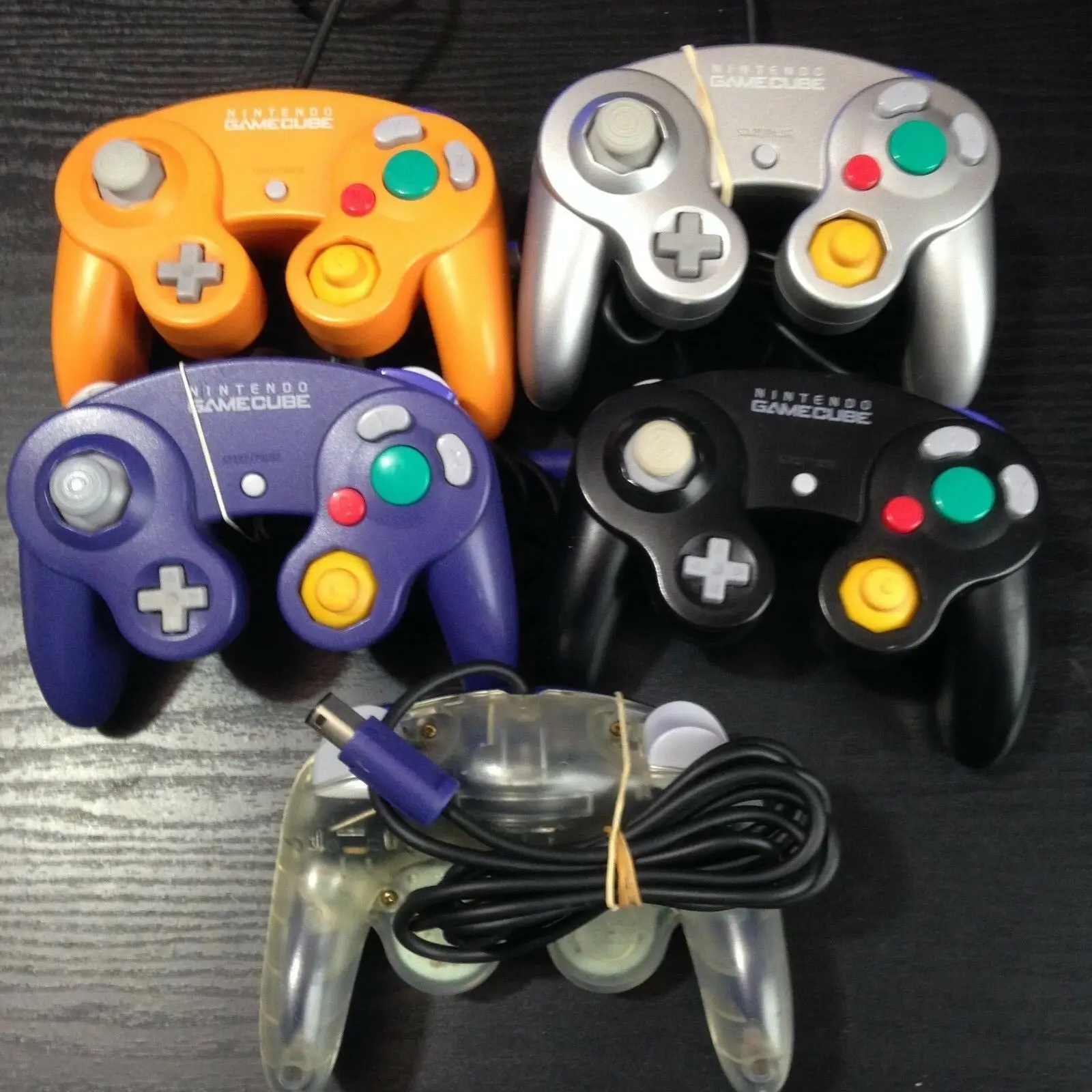 

Official Nintendo GameCube Original Controller - BLACK / PURPLE / ORANGE / CLEAR