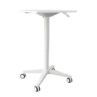 One Leg Aluminum Alloy Office Laptop Table Lift Adjustable Learning Table Computer Height Lifting Desk Siting Stand Desks