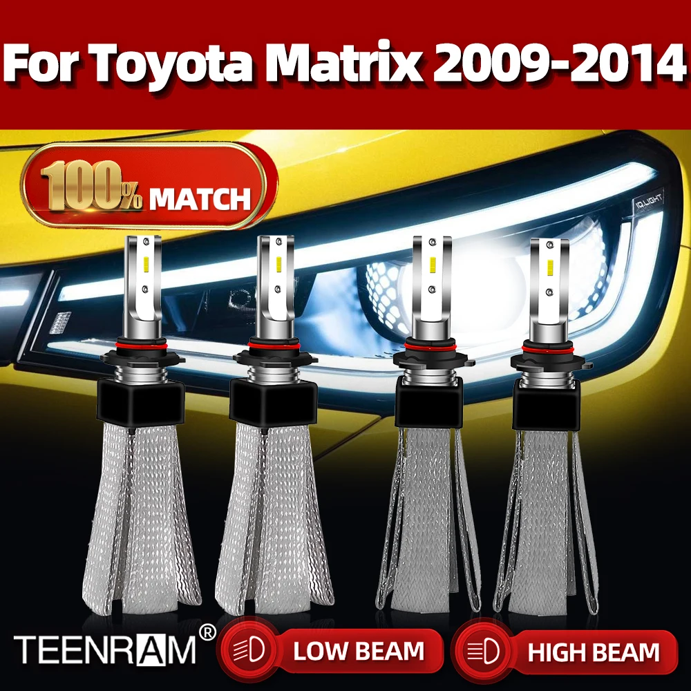 

40000LM LED Car Headlights Bulbs 9005 9006 HB3 HB4 Auto Headlamps 6000K 12V For Toyota Matrix 2009 2010 2011 2012 2013 2014